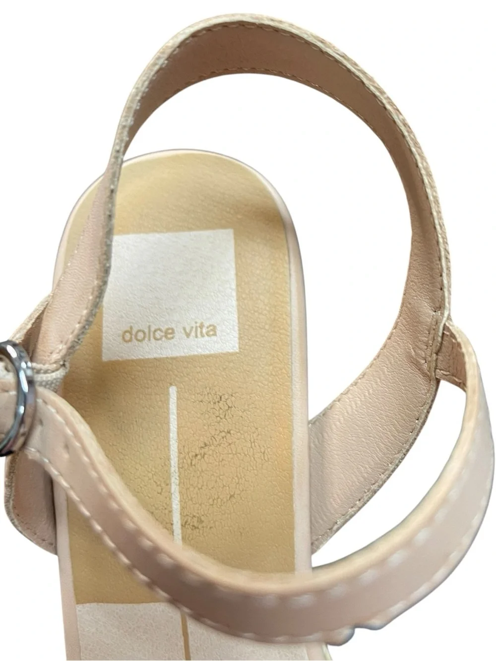 Dolce Vita Lealah Espadrille Wedge Sandals Blush Nude